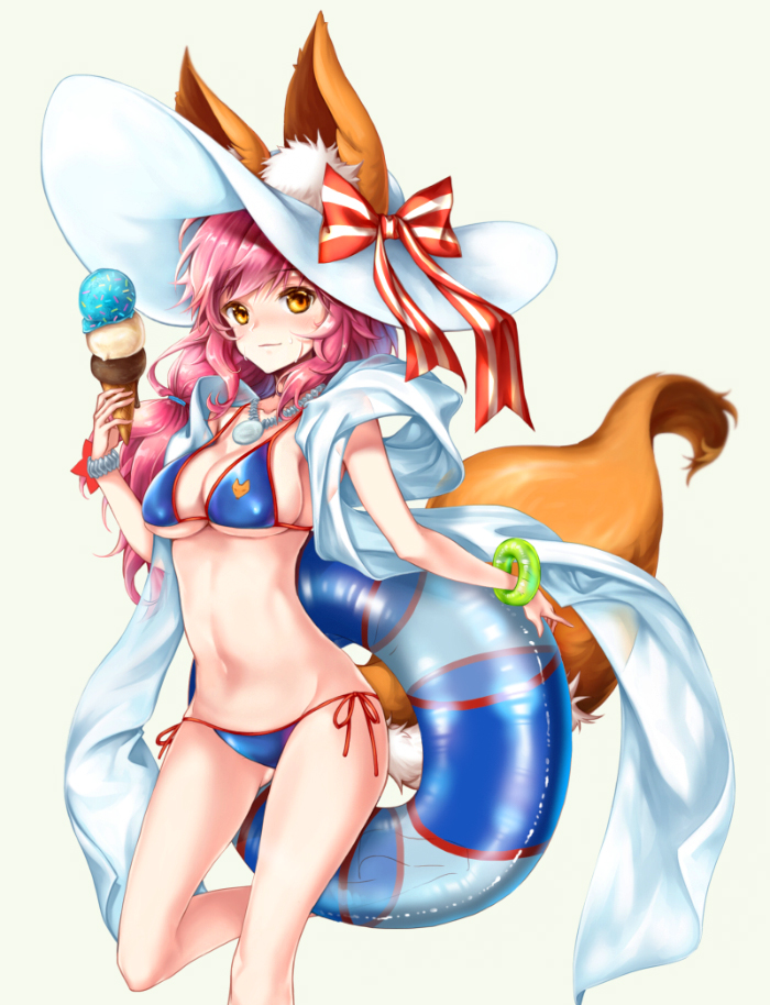 tamamo and tamamo no mae (fate and 1 more) drawn by sonabi_(misty_alice)