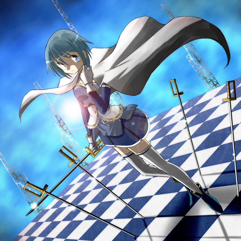miki sayaka (mahou shoujo madoka magica) drawn by naonosuke