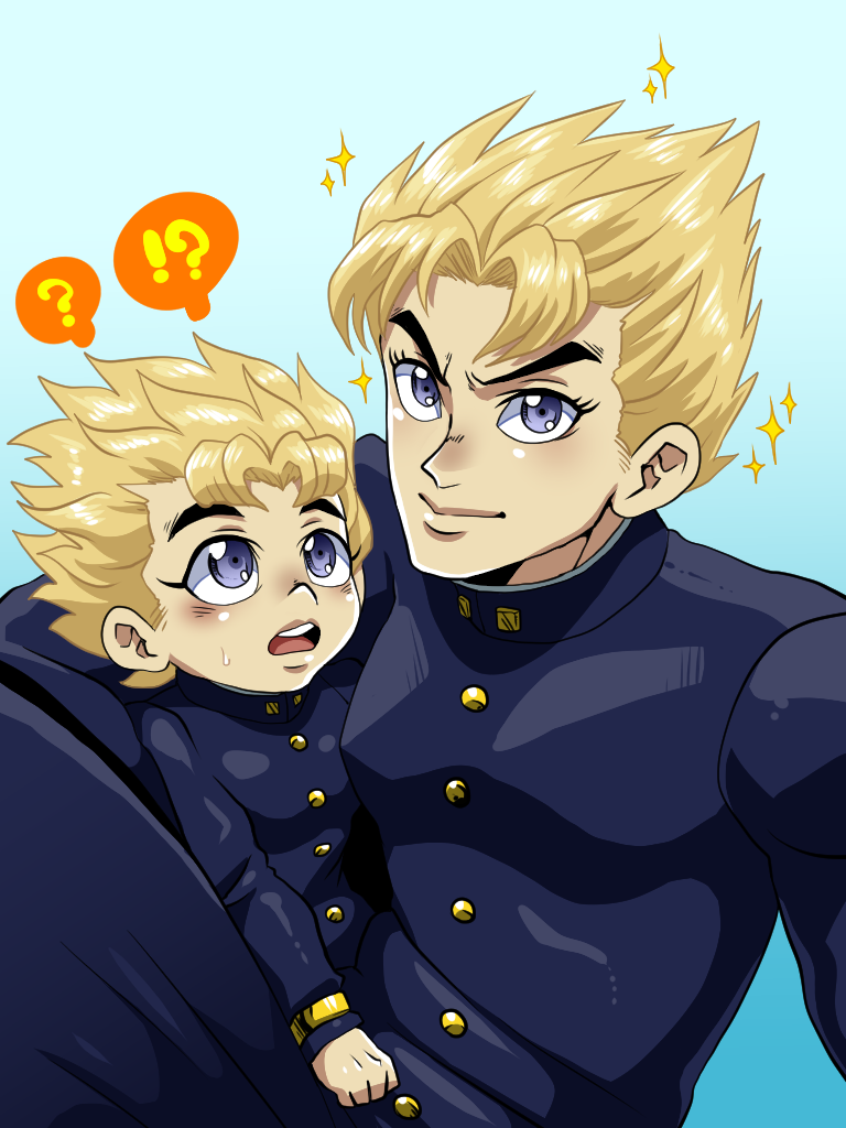 hirose koichi (jojo no kimyou na bouken and 1 more) drawn by shimotsuki_kitsune