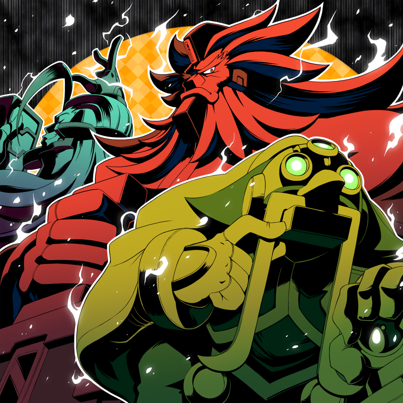 master albert, master thomas, and master mikhail (mega man and 2 more) drawn by napo