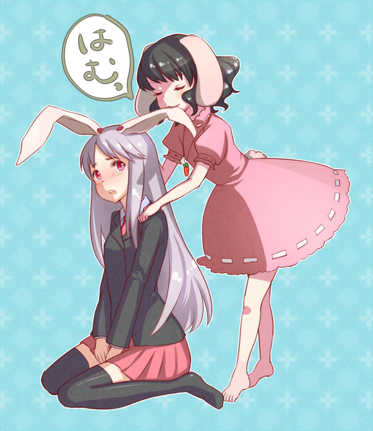 reisen udongein inaba and inaba tewi (touhou) drawn by mugishima