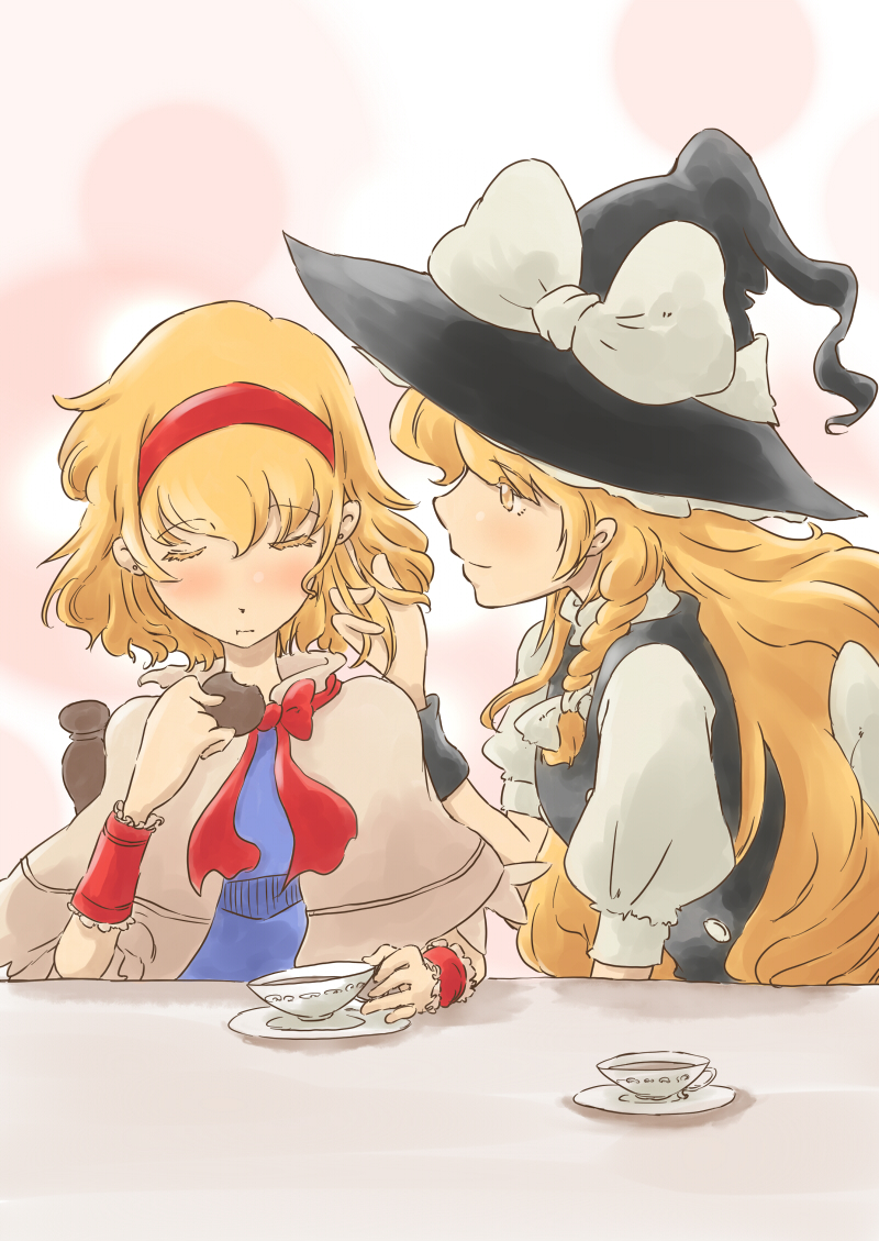 kirisame marisa and alice margatroid (touhou) drawn by non_(z-art)