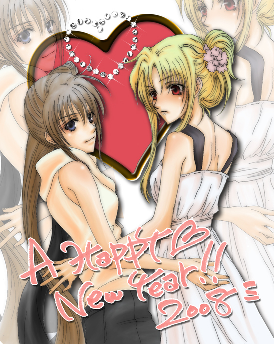 fate testarossa and takamachi nanoha (lyrical nanoha and 1 more) drawn by lina_(interlude)
