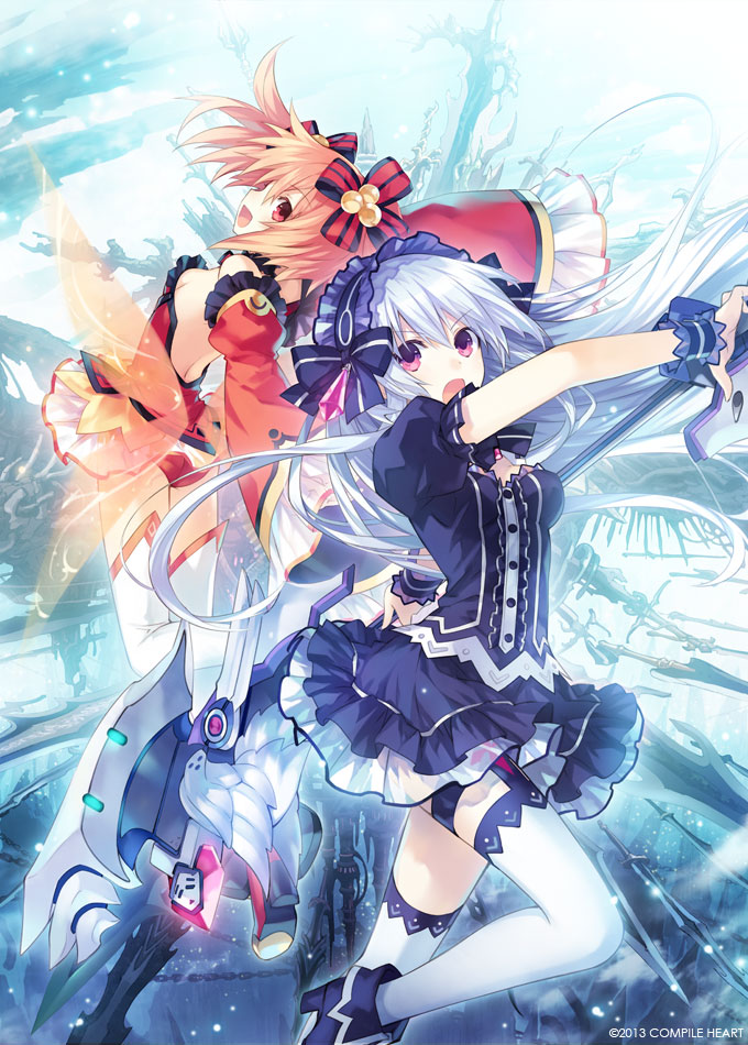 tiara and alyn (fairy fencer f) drawn by tsunako