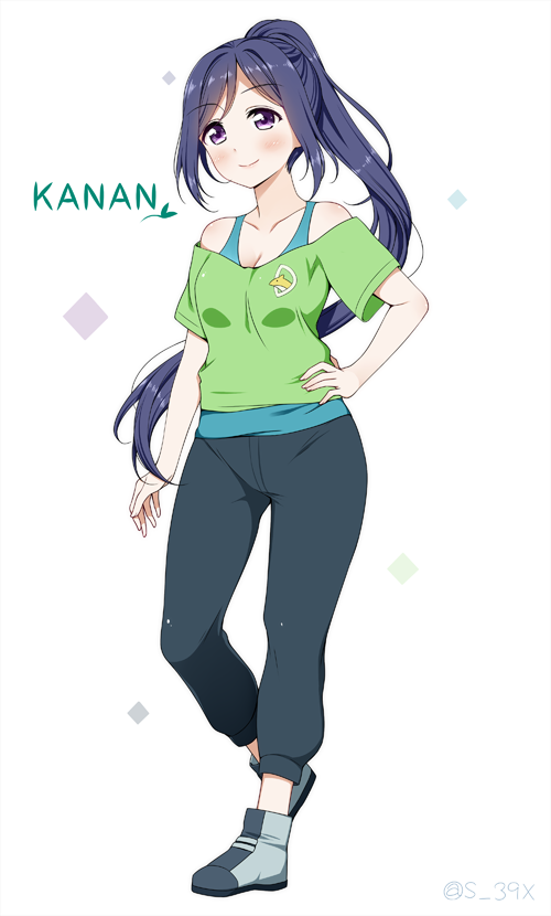 matsuura kanan (love live! and 1 more) drawn by suzume_miku