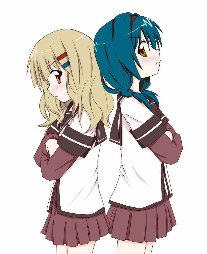 oomuro sakurako and furutani himawari (yuruyuri) drawn by daihii