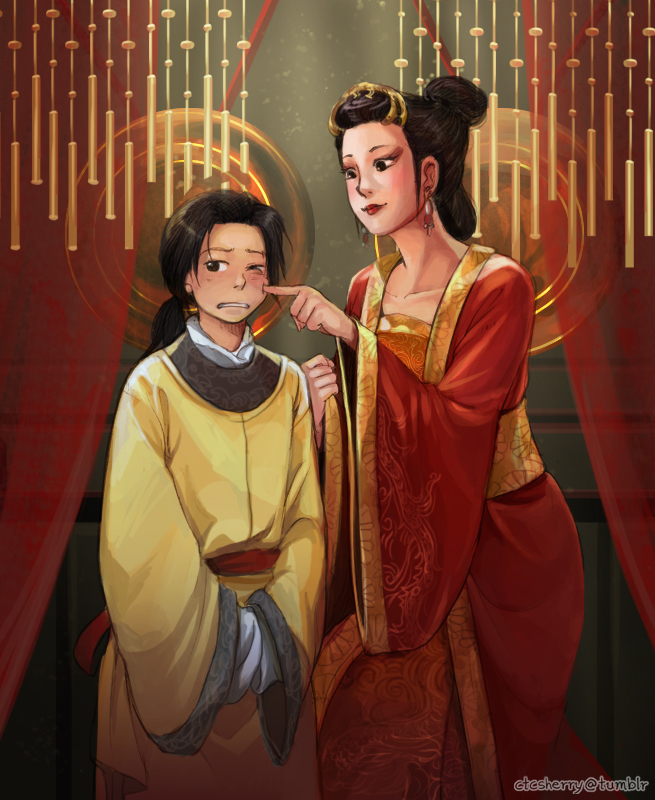 china and wu zetian (axis powers hetalia and 2 more) drawn by sherry_lai