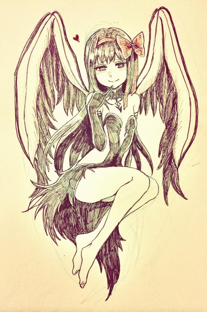 akemi homura and akuma homura (mahou shoujo madoka magica and 1 more) drawn by aebj
