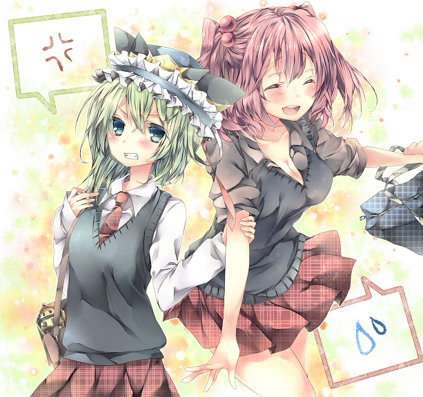 shiki eiki and onozuka komachi (touhou) drawn by komeshiro_kasu