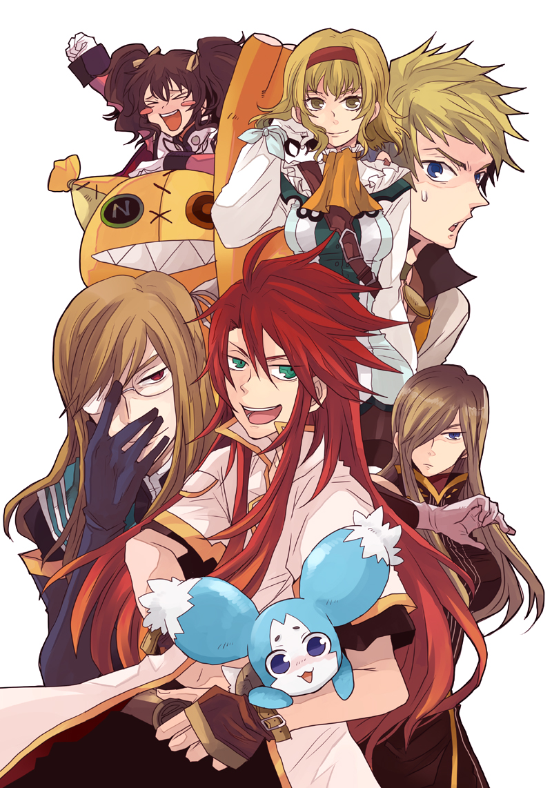 tear grants, luke fon fabre, anise tatlin, natalia luzu kimlasca lanvaldear, jade curtiss, and 3 more (tales of and 1 more) drawn by sudachips