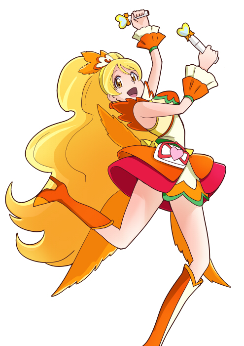 oomori yuuko and cure honey (precure and 1 more) drawn by bakusai