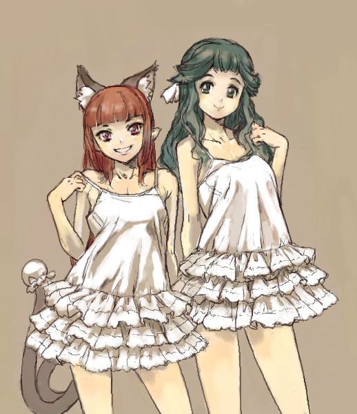 kaenbyou rin and reiuji utsuho (touhou) drawn by chikuwa_(tks)