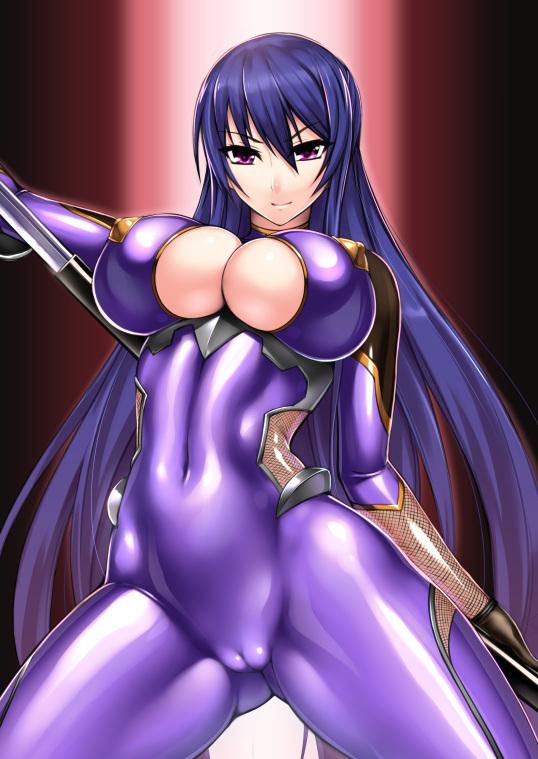 akiyama rinko (taimanin and 1 more) drawn by rindou_(radical_dream)