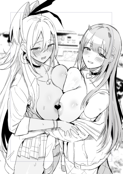 viper and rupee (goddess of victory: nikke) drawn by amano_don