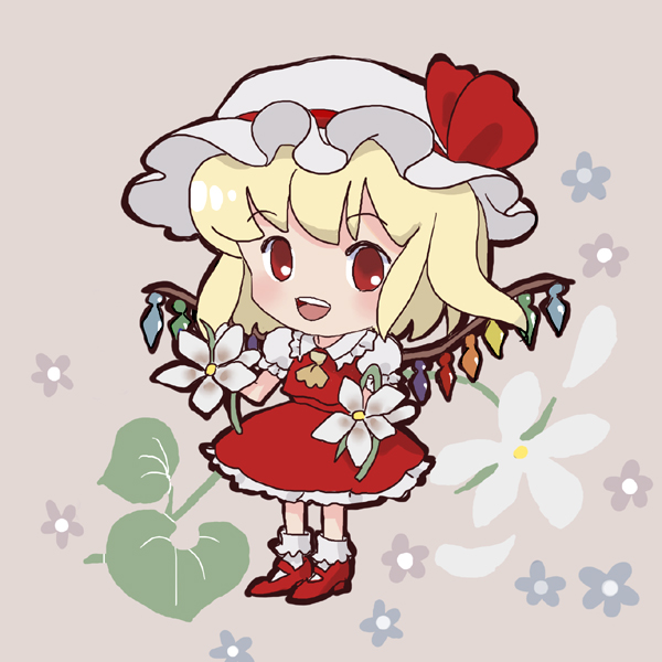 flandre scarlet (touhou) drawn by sakura_(sepia_rin)