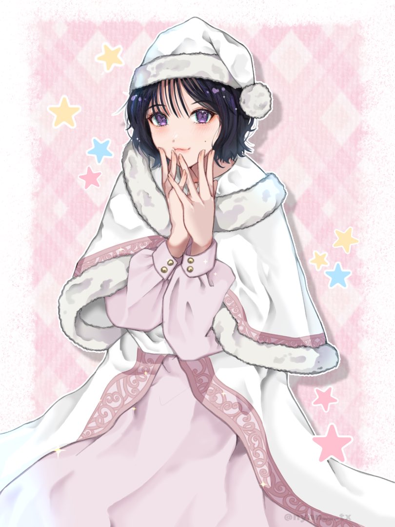 fujiyoshi karin (real life and 1 more) drawn by aiko_(nyan_tx)