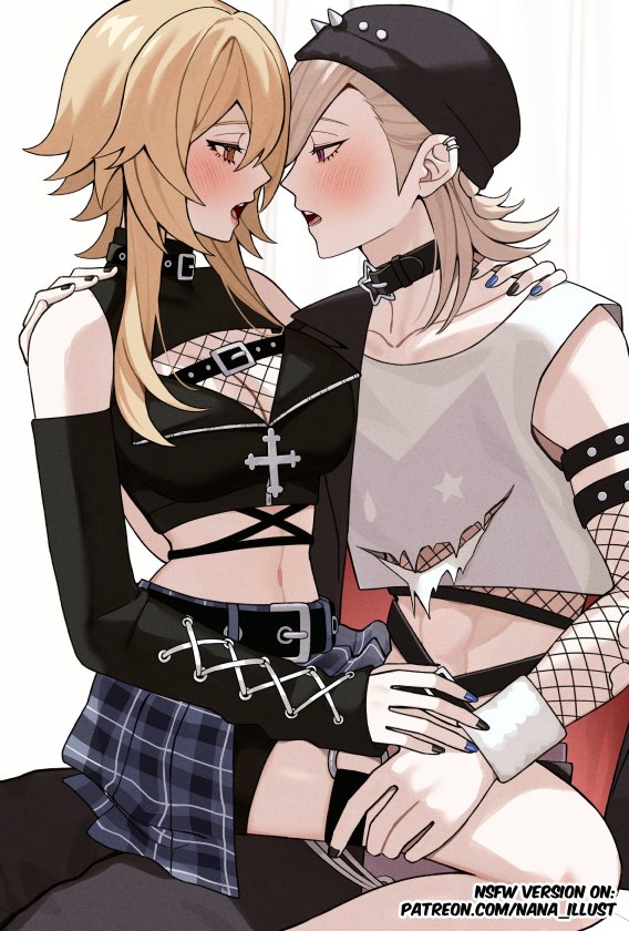 lumine and lyney (genshin impact) drawn by nana_illust