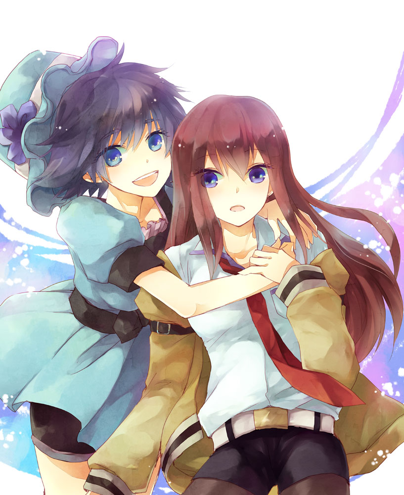 makise kurisu and shiina mayuri (steins;gate) drawn by rishi_(kurou)