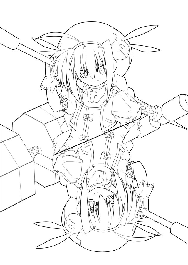 vita and graf eisen (lyrical nanoha and 2 more) drawn by yu_lulu_(uka) and yuuka_(o.t.kingdom)
