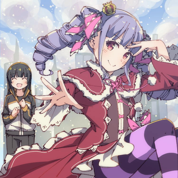 natsuki subaru, beatrice, shirokane rinko, and udagawa ako (bang dream! and 1 more) drawn by ayasaka