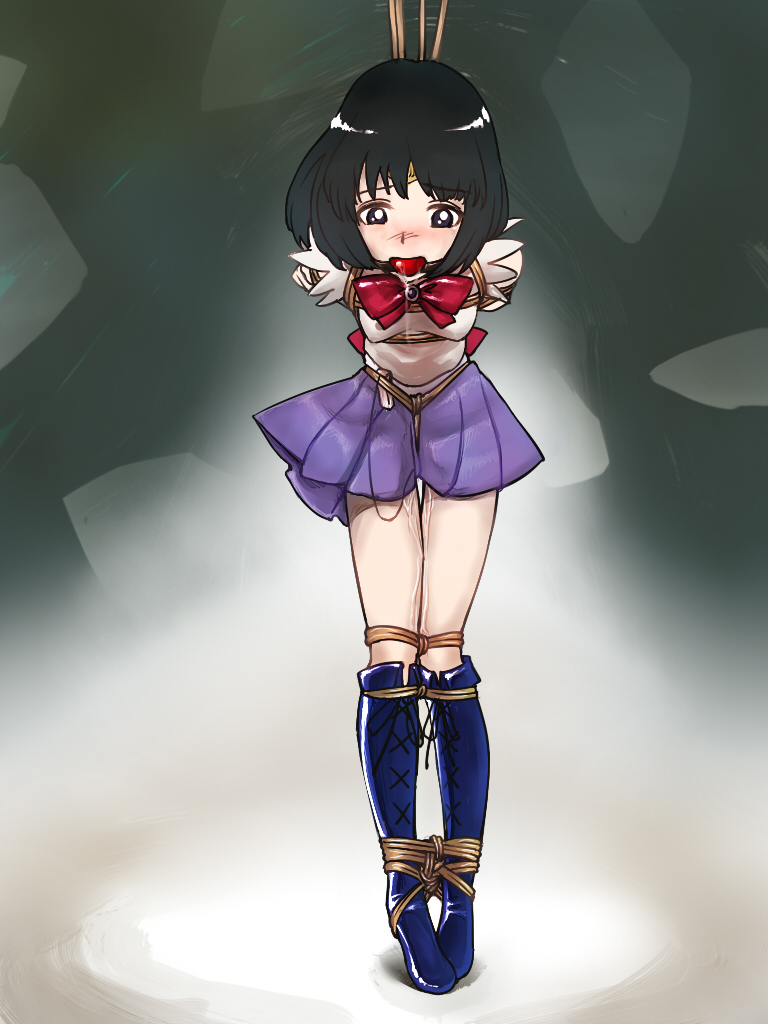tomoe hotaru and sailor saturn (bishoujo senshi sailor moon) drawn by tat_(wai46744)