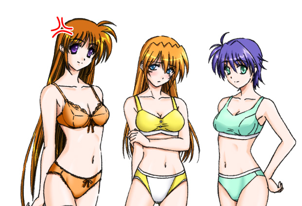 takamachi nanoha, subaru nakajima, and teana lanster (lyrical nanoha and 1 more)