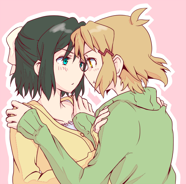 tachibana hibiki and kohinata miku (senki zesshou symphogear) drawn by sasa_(juumangoku_mochi)