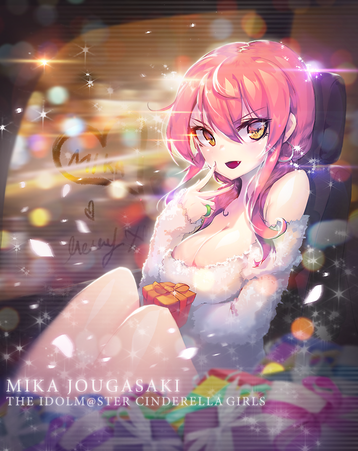 jougasaki mika (idolmaster and 1 more) drawn by apple_caramel