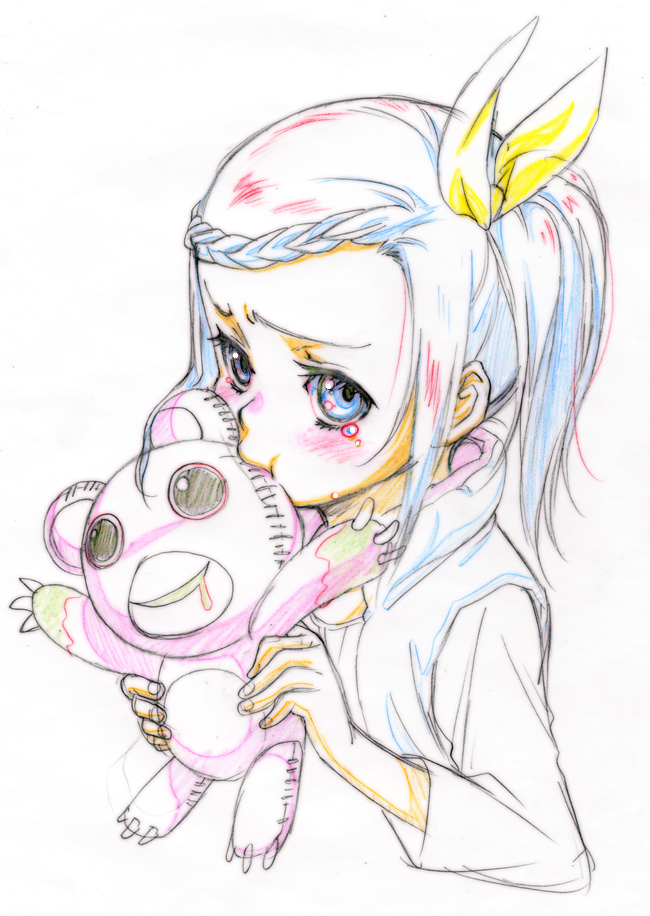 kaburagi kaede and mad bear (tiger & bunny) drawn by nishida_asako