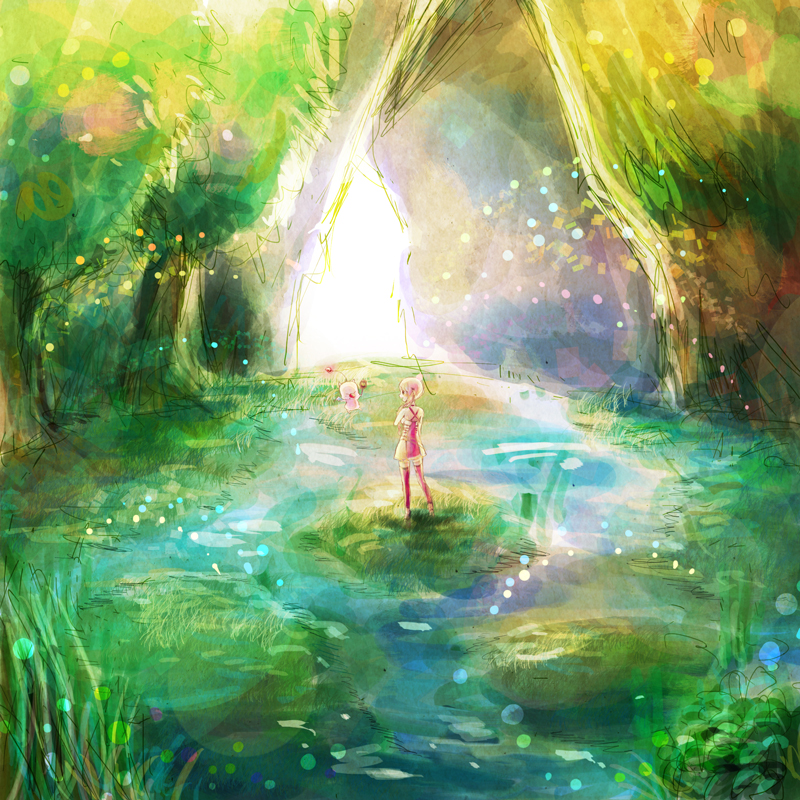 moogle and serah farron (final fantasy and 2 more) drawn by piyo_(piyona)