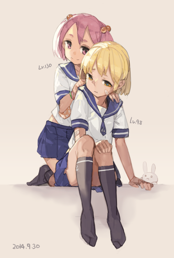 sazanami and oboro (kantai collection) drawn by toro_(konirio)
