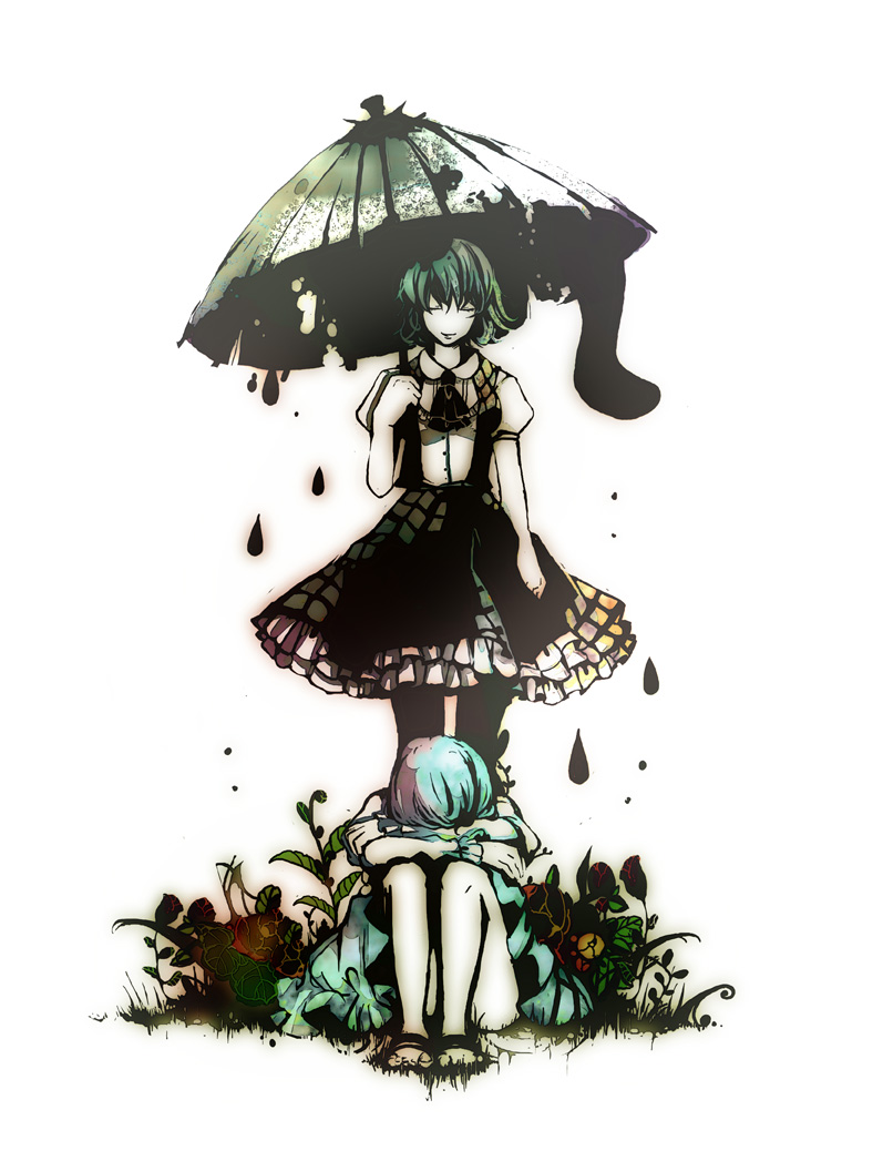 kazami yuuka and tatara kogasa (touhou) drawn by kodatino
