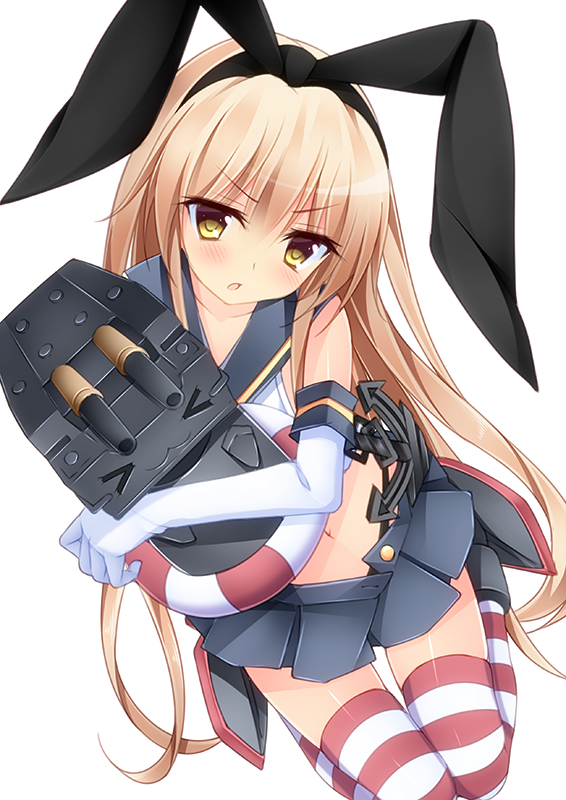 shimakaze and rensouhou-chan (kantai collection) drawn by azure_(capriccio)