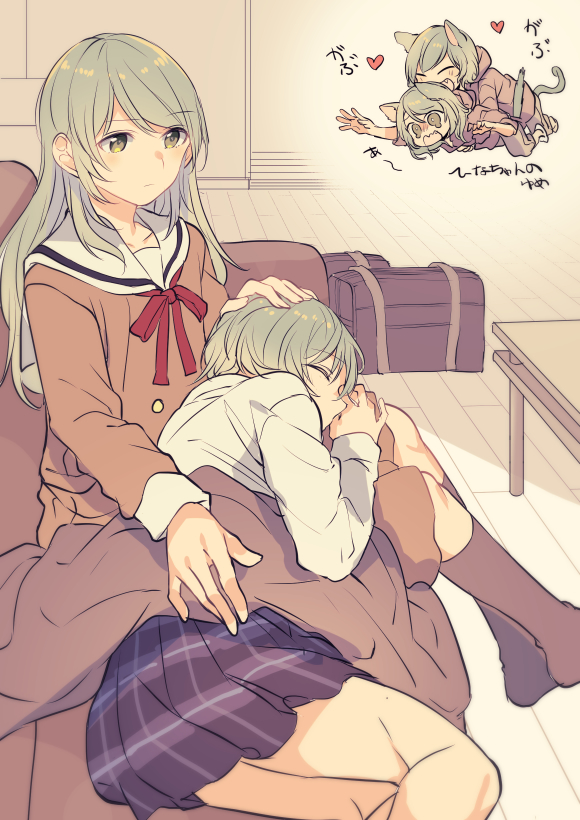 hikawa sayo and hikawa hina (bang dream!) drawn by mikan-uji
