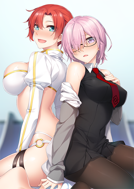 mash kyrielight and boudica (fate and 1 more) drawn by yanagi_(tsukiakari)