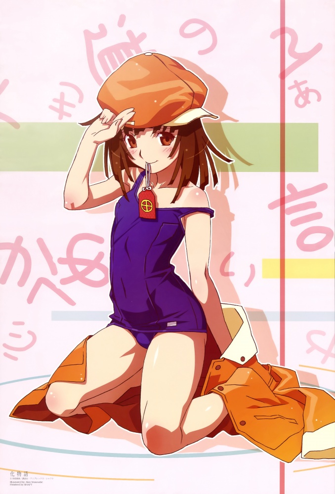 sengoku nadeko (monogatari and 1 more) drawn by watanabe_akio