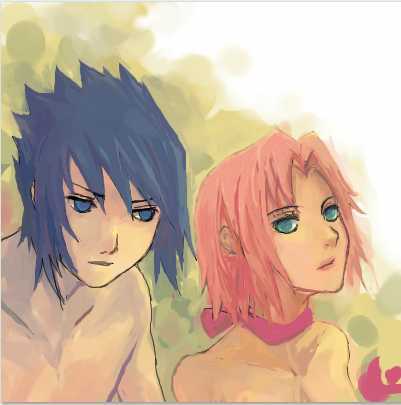 haruno sakura and uchiha sasuke (naruto and 1 more) drawn by pancake-waddle
