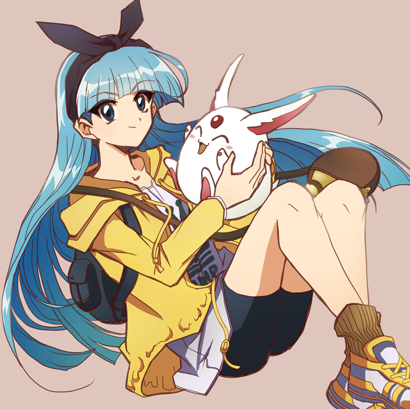 ryuuzaki umi and mokona (magic knight rayearth) drawn by na_cat1111