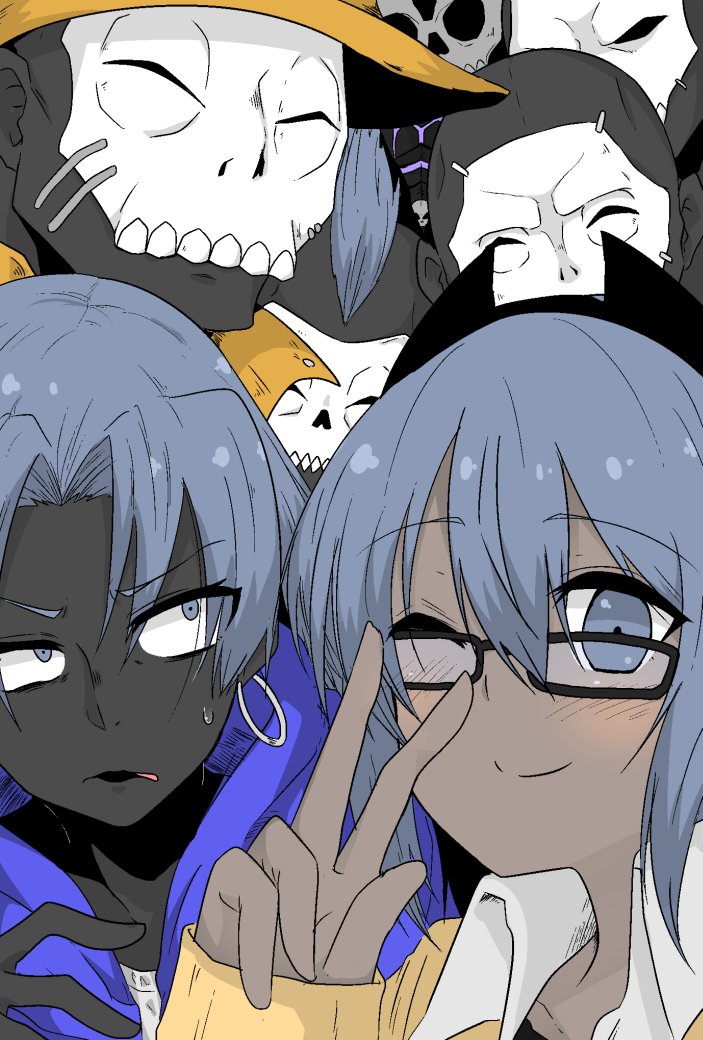 hassan of serenity, king hassan, assassin, female assassin, and hassan of the cursed arm (fate and 1 more) drawn by mekakuri_(otacon250)