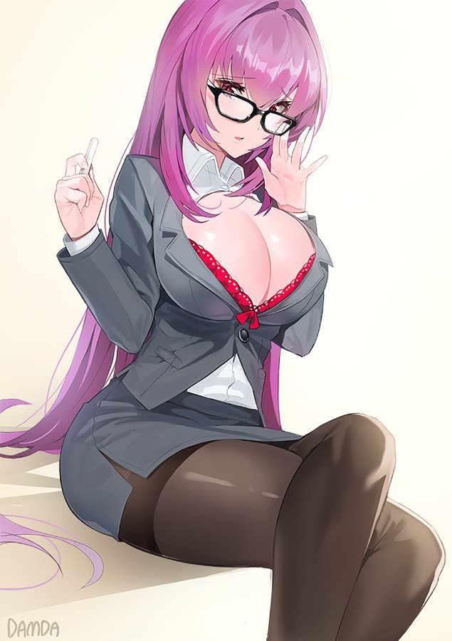 scathach (fate and 1 more) drawn by damda