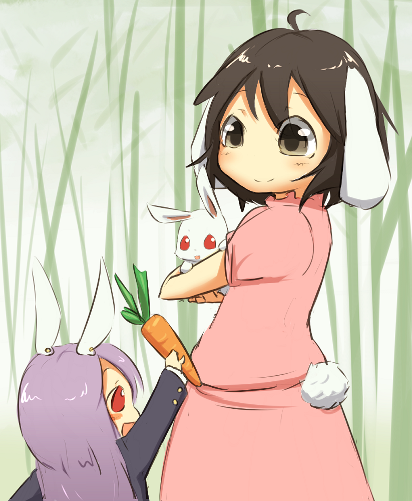 reisen udongein inaba and inaba tewi (touhou) drawn by ito_(itokayu)