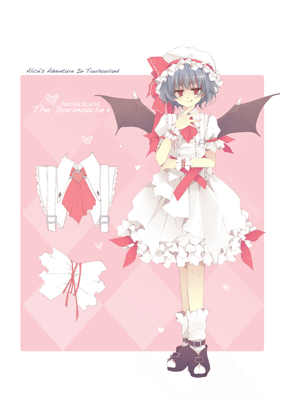 remilia scarlet (touhou and 1 more) drawn by blue_hallelujah