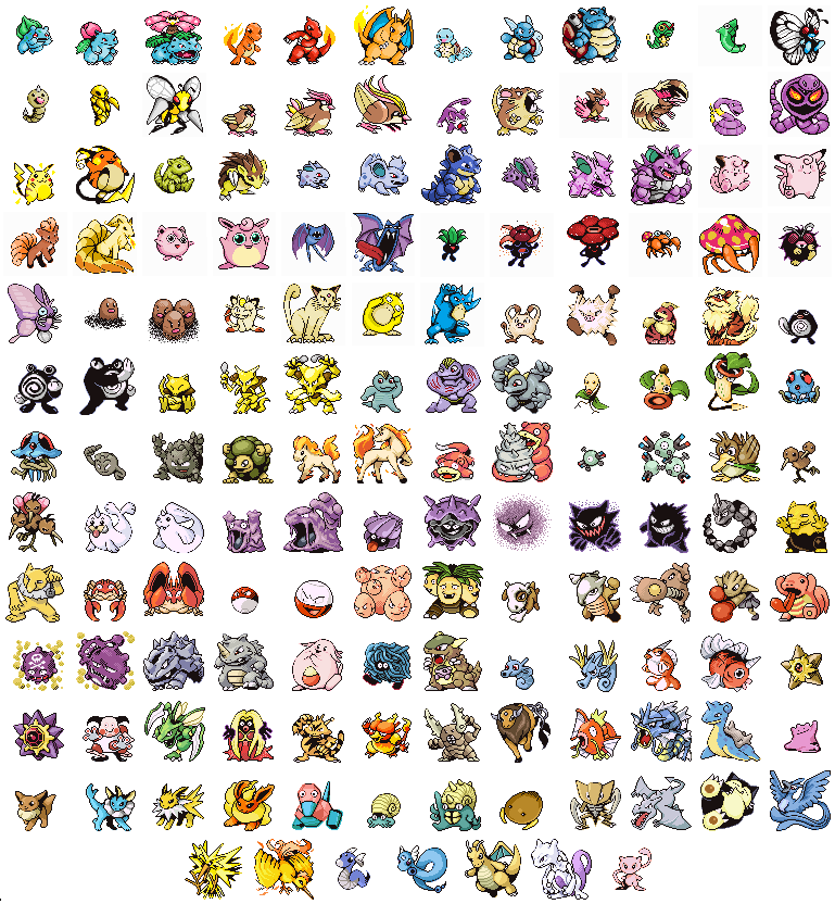pikachu, eevee, charizard, gengar, bulbasaur, and 145 more (pokemon and 1 more) drawn by chefbravo