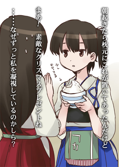 kaga and akagi (kantai collection) drawn by ichifuji_nitaka