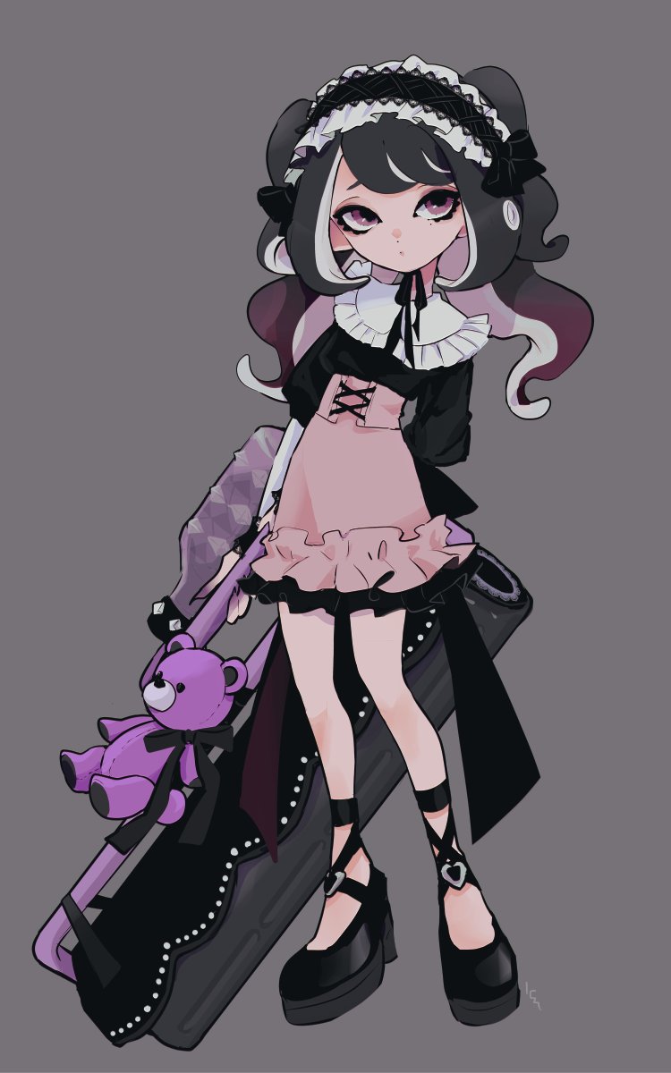 octoling player character and octoling girl (splatoon) drawn by imaikuy0