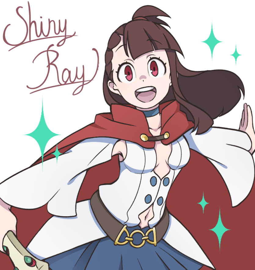 kagari atsuko and shiny chariot (little witch academia) drawn by nakajima_asuka
