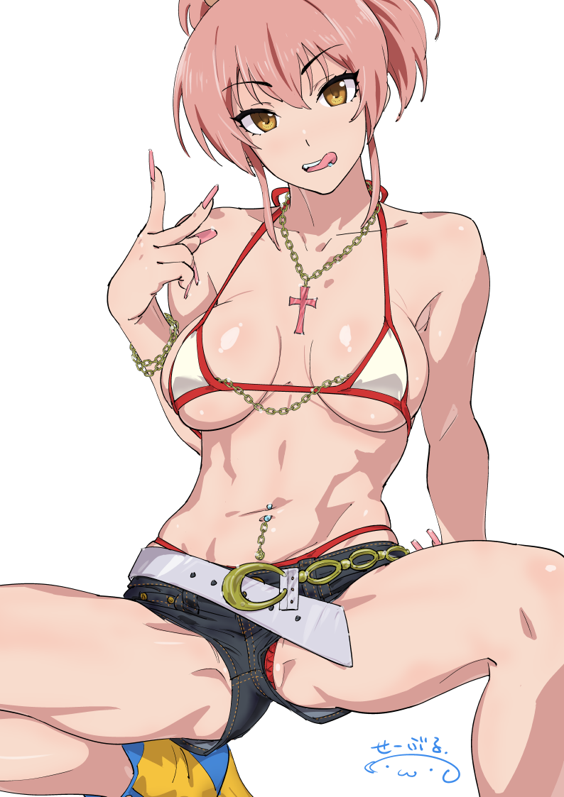 jougasaki mika (idolmaster and 1 more) drawn by suna_(sandworks)