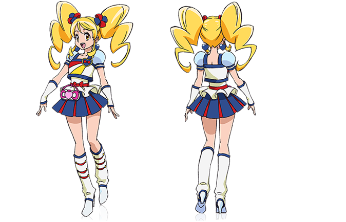 oomori yuuko and cure honey (precure and 1 more) drawn by satou_masayuki