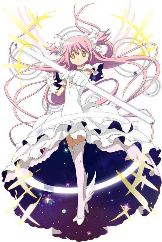kaname madoka and ultimate madoka (mahou shoujo madoka magica and 1 more)