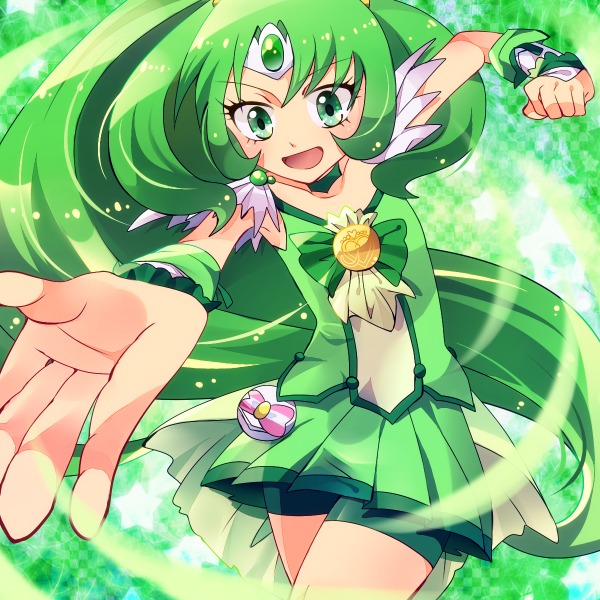midorikawa nao and cure march (precure and 1 more) drawn by pohe